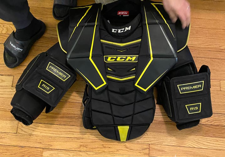 Used Large CCM Premier R1.9 Goalie Chest Protector