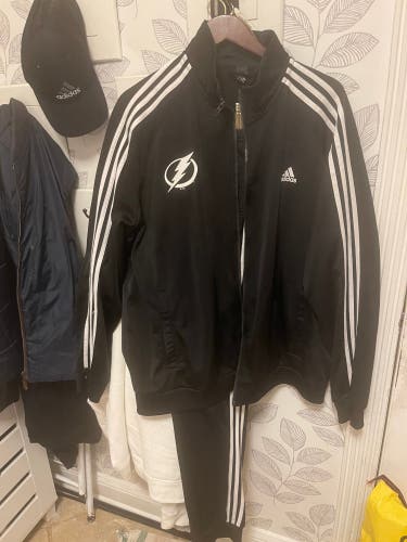 Tampa Bay Lightning Adidas game worn Track Suit