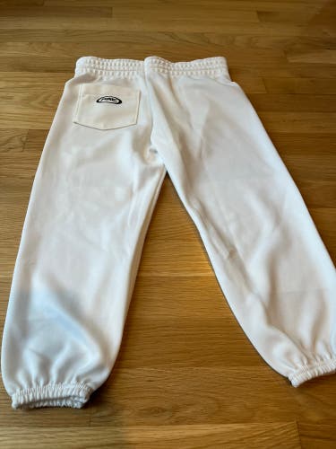 Bike Brand Youth Baseball Pants - White - Size Medium