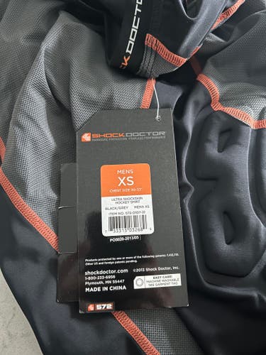 Black New XS Shock Doctor Compression