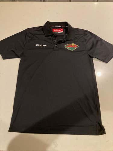 2 Youth Minnesota Wild CCM Polo Shirts Size XS and Small