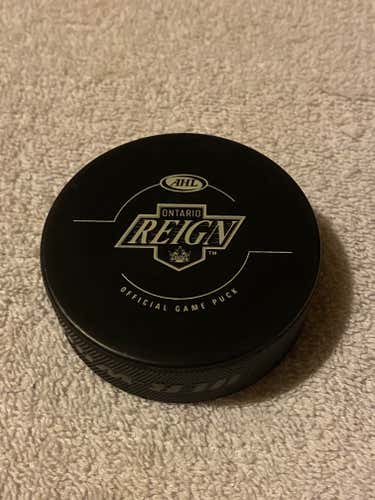 Ontario Reign American Hockey League Official Game Puck