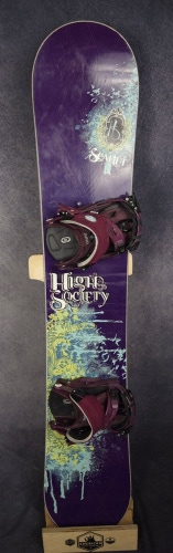 HIGH SOCIETY SCARLET SNOWBOARD SIZE 151 CM WITH FLOW LARGE BINDINGS