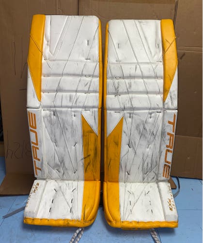 NHL Game Used Pro Stock True Catalyst Px3 Pads 35+1