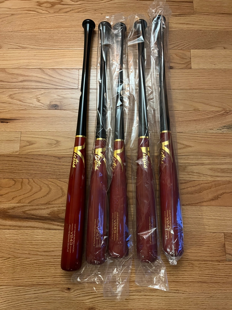 New Victus V243 Maple Bats. 32”, 33”, 34”