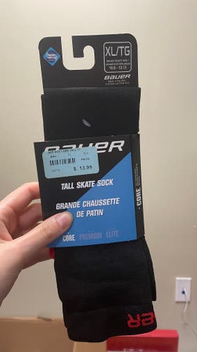 Black Youth New Bauer Socks