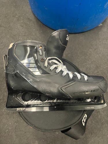 Senior True Regular Width Pro Stock Size 10 One Piece Hockey Goalie Skates