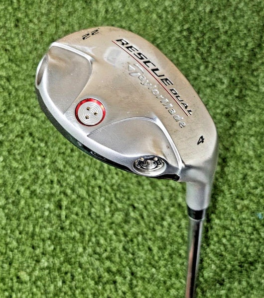 TaylorMade Rescue Dual 4 Hybrid RH  / Stiff Graphite ~40.25" / NEW GRIP / jd1500