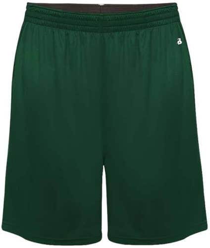 Badger Sports Youth Unisex Ultimate Size Small Green Athletic Shorts New