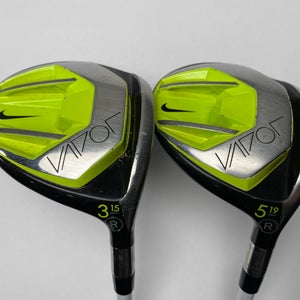 Nike Vapor Speed 3 & 5 Fairway Wood Set 15* 19* Fubuki z60x5ct Regular RH