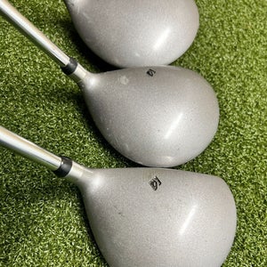 XR3 Stainless Wood Set / Driver, 3 5 woods / Regular Steel / NEW GRIPS / sa5994