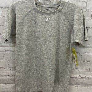 Warrior Youth Unisex Amp'd Performance Tech Size Small Gray SS Tshirt NWT $18