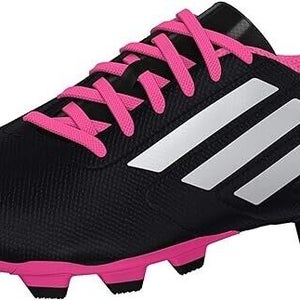 Adidas Junior Conquisto FG JR Soccer Cleats Black Pink - Size 10.5k - MSRP $50