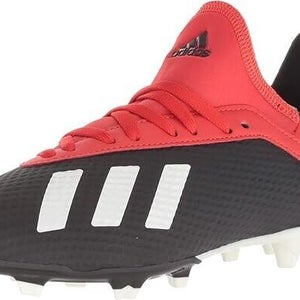Adidas Junior X 18.3 FG JR Soccer Cleats Black Red - Size 2.5 - MSRP $60