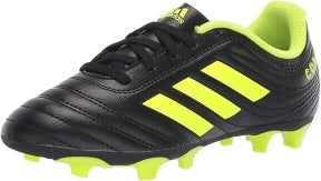 Adidas Junior Copa 19.4 FG JR Soccer Cleats Black Yellow - Size 4 - MSRP $60