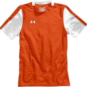 Under Armour Youth Boys UA Classic Size Medium Orange White SS Jersey NWT $20