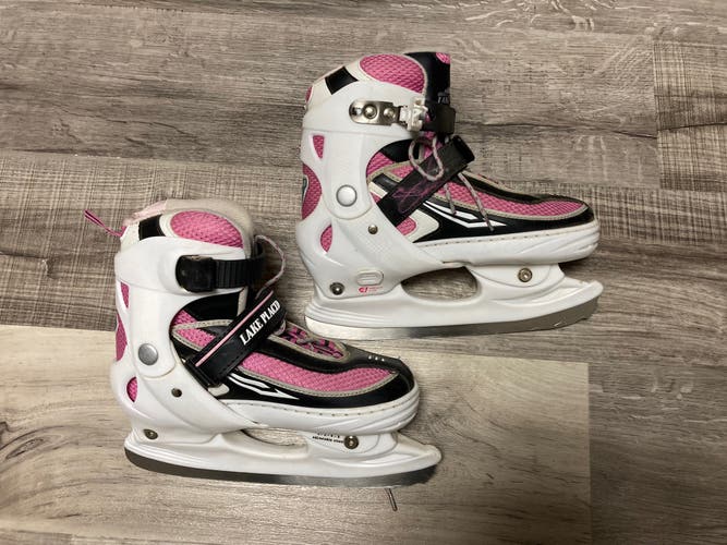 Pink Junior Adjustable Size 2, 3, 4, 5 Lake Placid Figure Ice Skates