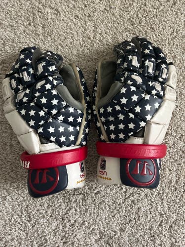 Used Warrior 14" Nemesis Pro Goalie Gloves