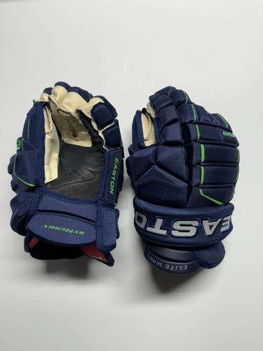 Easton EQ50 Hockey Gloves - 14” Navy/Green