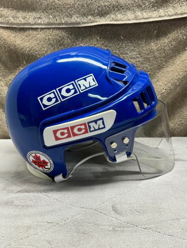 VINTAGE CCM HT2 HOCKEY HEKMET WITH FOAM BUMPERS