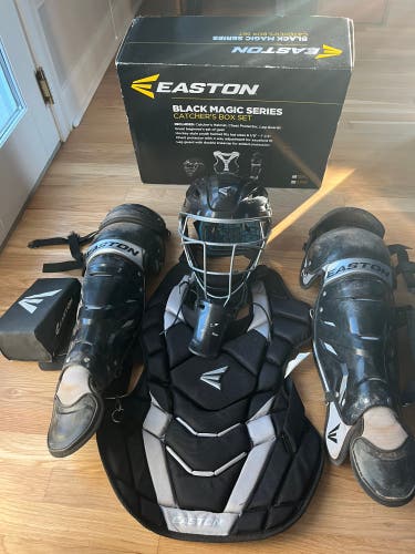 Easton Black Magic Baseball Catcher’s Set - Intermediate - VERY GOOD CONDITION