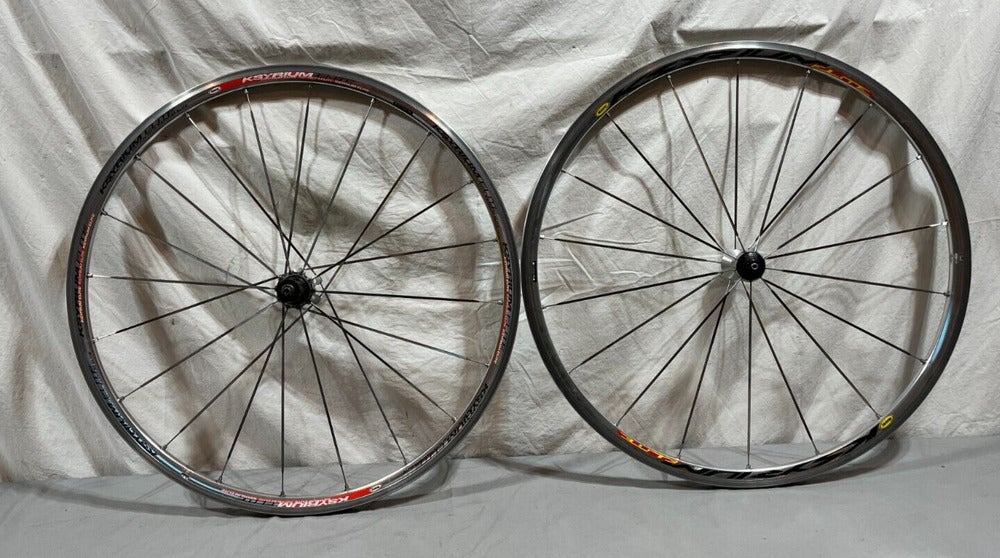 Mavic Ksyrium Elite 20/18-Bladed Spoke Silver Aluminum 622x13/700C Wheelset