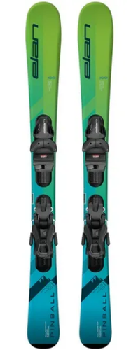 NEW Junior Skis Elan skis 110cm with new size adjsutable bindings set 2024