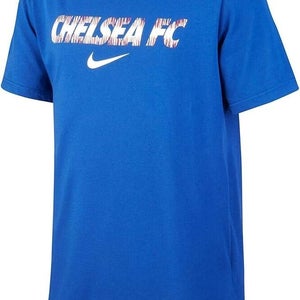 Nike Boys Chelsea FC DriFIT Performance 924215 Size Large Blue SS Tshirt NWT $25