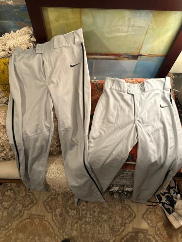 Gray Used Small Nike Game Pants