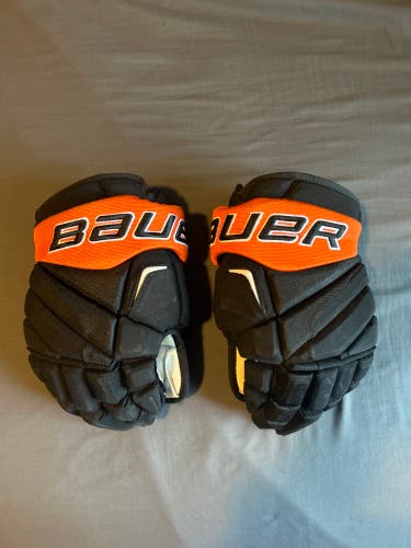Used Pro Stock Bauer APX2 Pro Gloves 13” Ducks