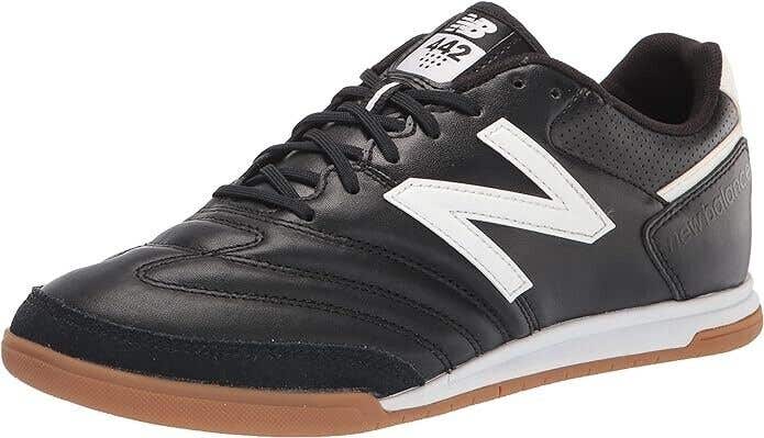 New Balance 442 Academy Indoor Soccer Shoes Black White - Size 7 - MSRP $100