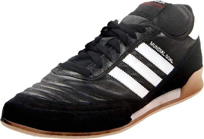 Adidas Junior Mundial Goal Indoor Soccer Shoes Black - Size 4 - MSRP $200