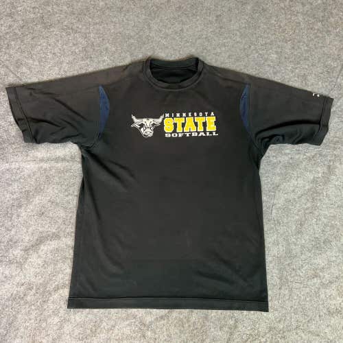 Minnesota State Mavericks Mens Shirt Medium Black Short Sleeve Tee Softball NCAA