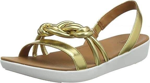 FitFlop Women's Tiera Sandal Artisan Gold - Size 9 - MSRP $100