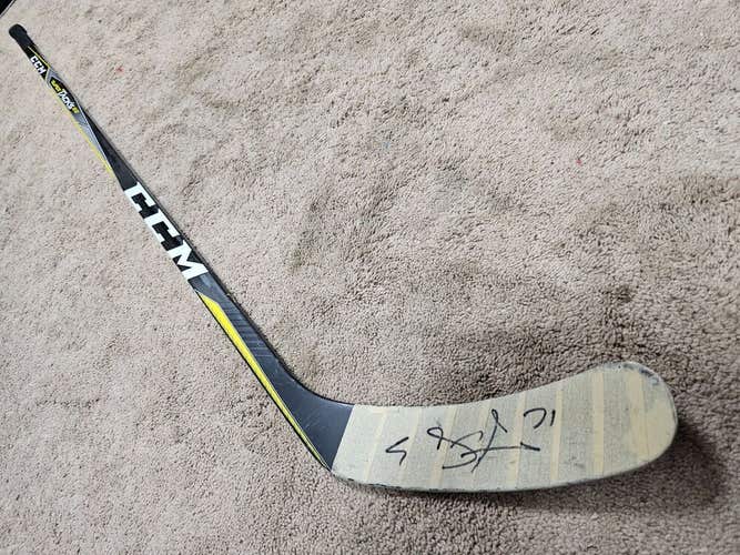 EVGENI MALKIN 16'17 Signed Pittsburgh Penguins Game Practice Used Hockey Stick