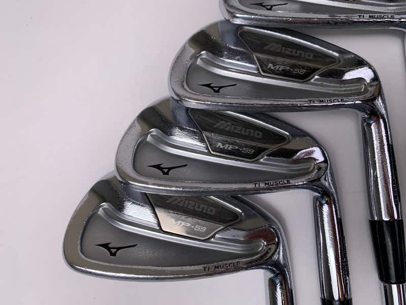 Mizuno MP 59 Iron Set 4-PW (No 6) True Temper Stiff Steel Mens RH