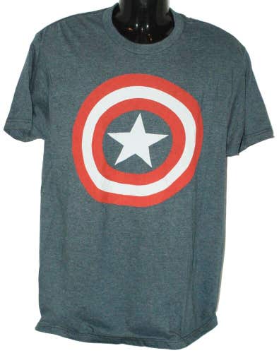 Defects - Captain America Small Blue Shirt - Marvel Comics Shield Logo Avengers