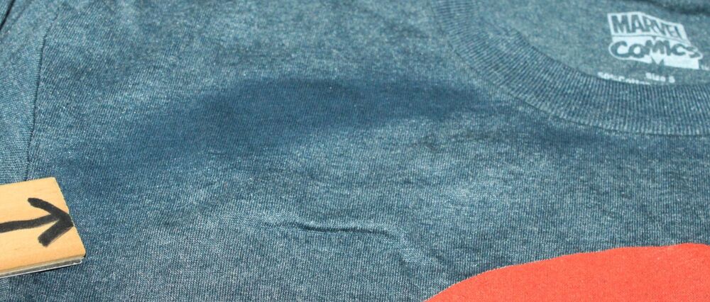Defects - Captain America Small Blue Shirt - Marvel Comics Shield Logo Avengers