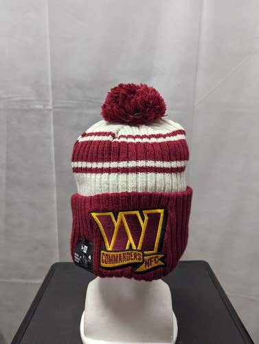 NWT Washington Commanders New Era Winter Pom-Pom Hat NFL