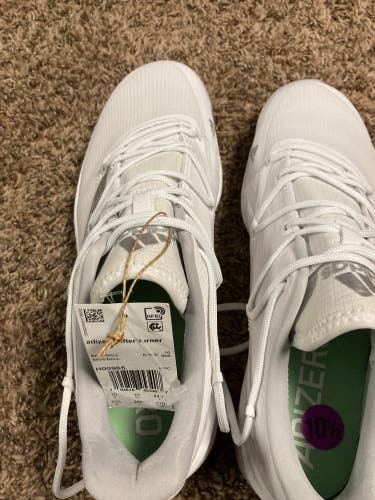 White Men's Size Men's 10.5 (W 11.5) Low Top Adizero Afterburner 8