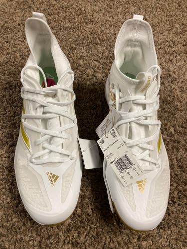White New Size 11 (Women's 12) High Top Adizero Afterburner