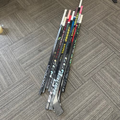 x10 - Broken Hockey Stick Shafts - Lot#Q105
