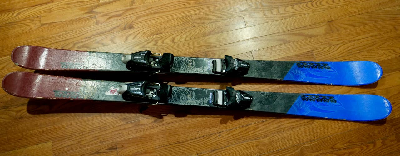 Used Unisex K2 149 cm Poacher Park Skis With Bindings Twin Tip