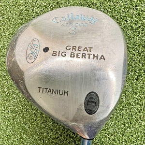 Callaway Great Big Bertha Warbird Titanium 3 Wood Ladies Gems Graphite /  sa6806