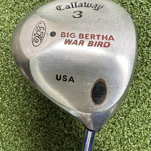 Callaway Big Bertha Warbird 3 Fairway Wood / Memphis '10' Uniflex Steel /sa6807