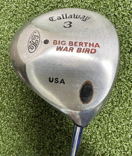 Callaway Big Bertha Warbird 3 Fairway Wood / Memphis '10' Uniflex Steel /sa6807