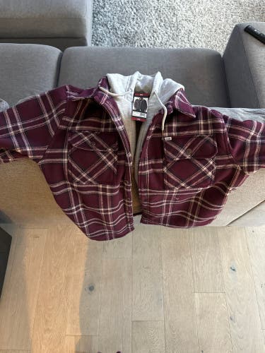Sherpa Bonded Flannel Shirt/Jacket