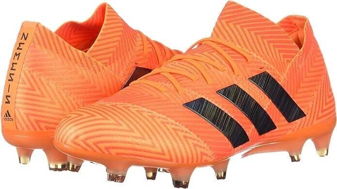 Adidas Junior Nemeziz 18.1 FG Soccer Cleats Orange Black - Size 4.5 - MSRP $200