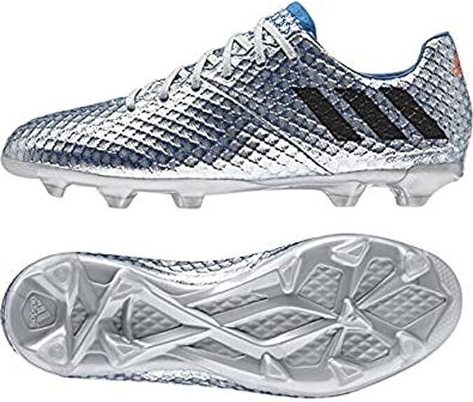 Adidas Junior Messi 16.1 FG Soccer Cleats Silver - Size 4.5 - MSRP $220
