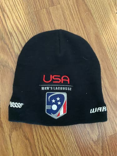 Black USA Lacrosse beanie